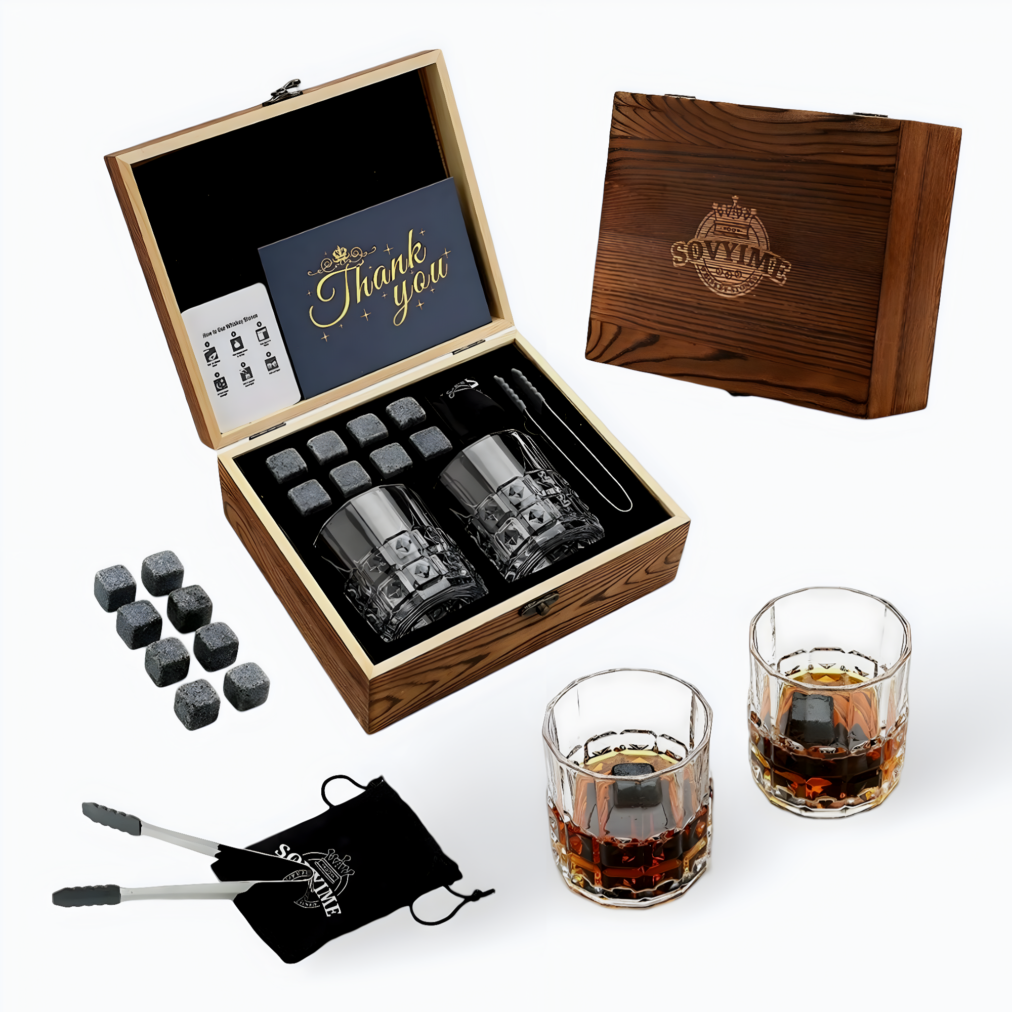 Coffret de Verre à Whisky