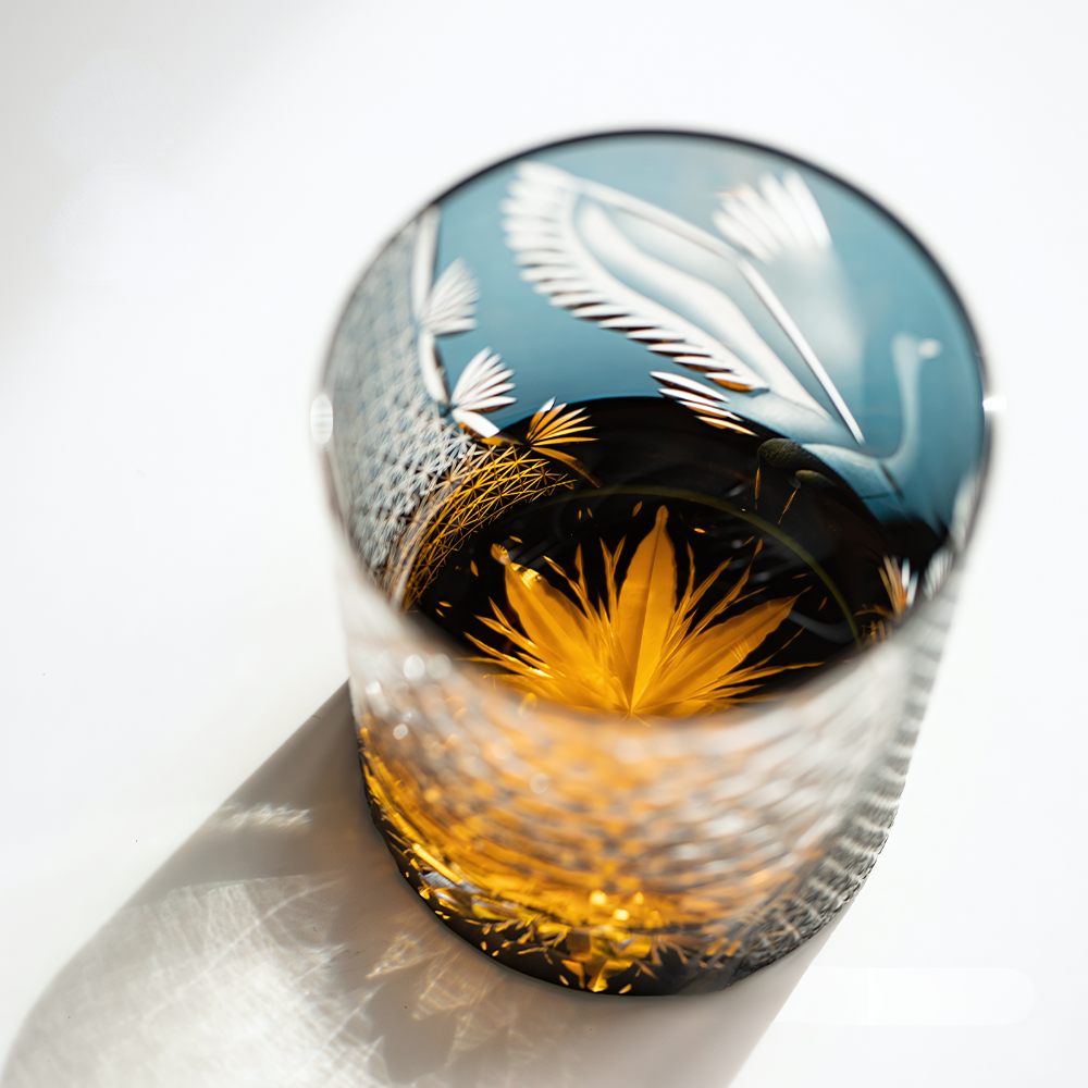 Verre à Whisky Edo Kiriko Cristal Coloré