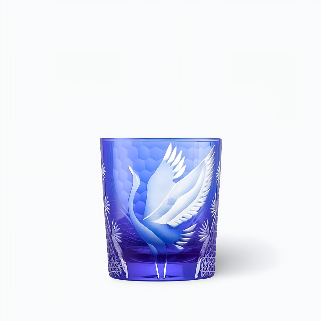 Verre à Whisky Edo Kiriko Cristal Coloré