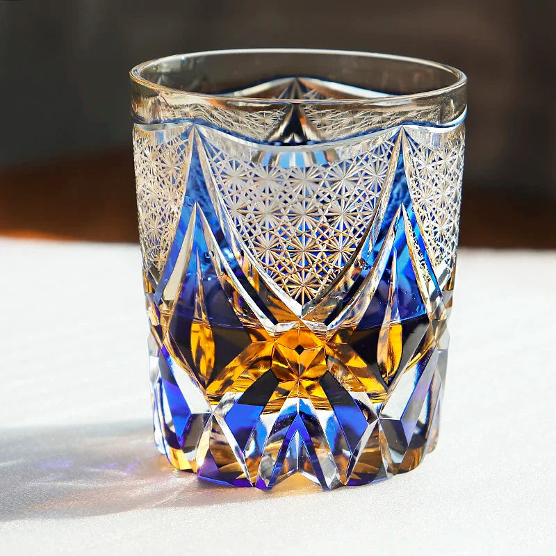 Verre Bleu Ancien
