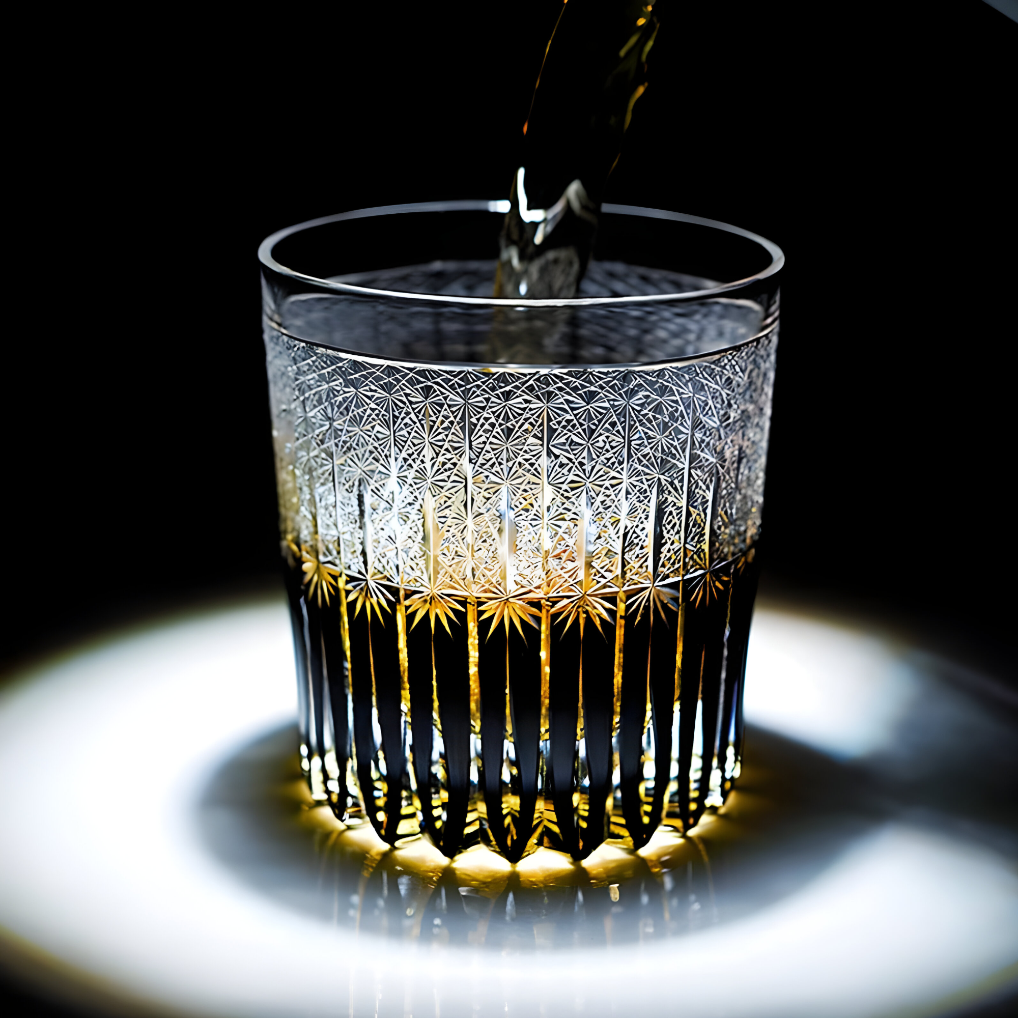 Verre Strié Coloré